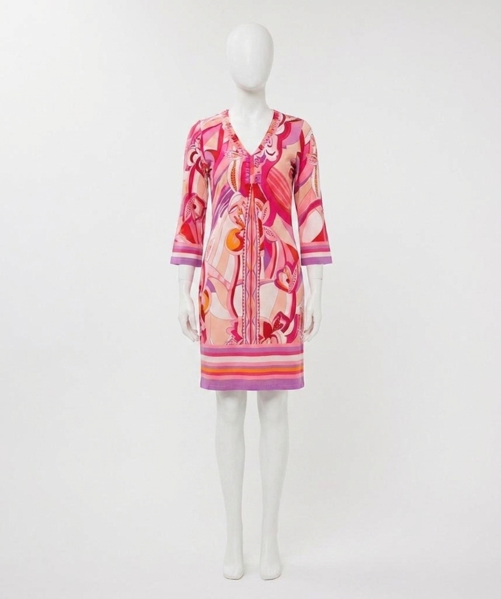 NEW ESQUALO ditte beads disco hit knee-length dress in multicolor